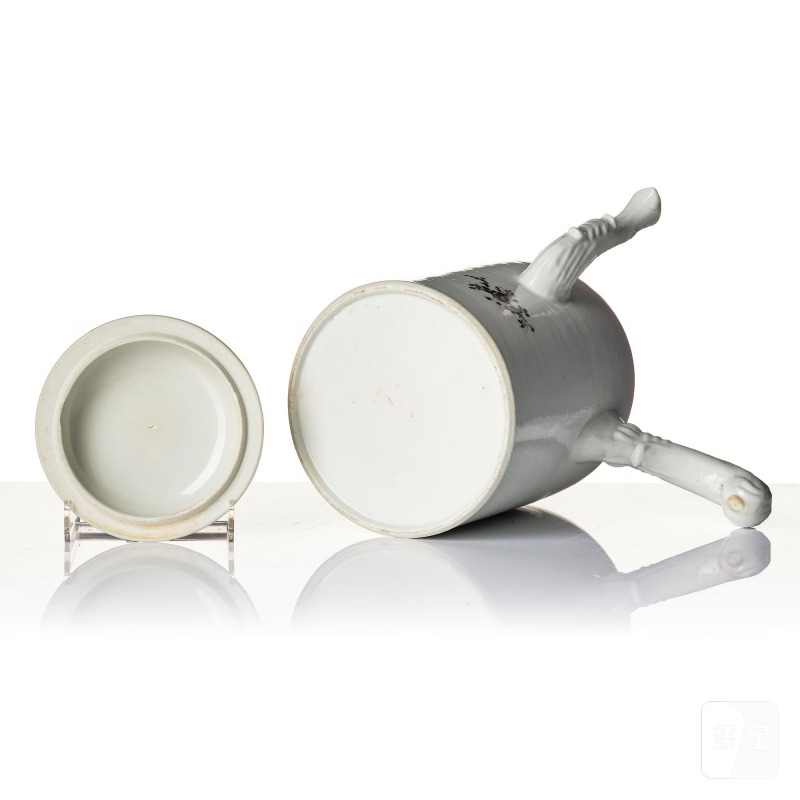 A set of 10 'European Subject' custard cups with covers and a coffeepot with cover, - 图19